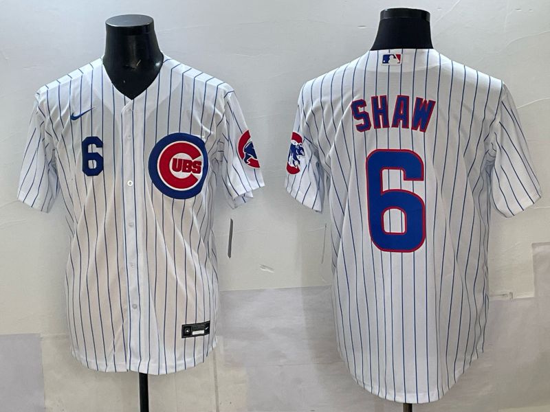 Men Chicago Cubs #6 Shaw white Nike MLB 2025 jersey 05->tampa bay rays->MLB Jersey